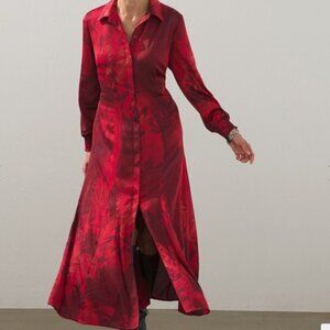 Chico's Maxi Shirt Dress Size 3